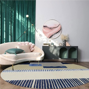 Hand Tufted Circle Office <b>Carpets</b> <b>Round</b> Living Room <b>Carpet</b> Floor Mat Plush Rug Wool Bedside <b>Carpet</b> - Product Image 5