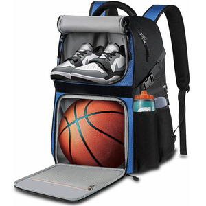 Sac à dos OEM en polyester pour hommes, jeunes et étudiants, idéal pour le basketball, la randonnée, les sports de plein air, avec poche pour chaussures de football, imperméable et léger - Product Image 5