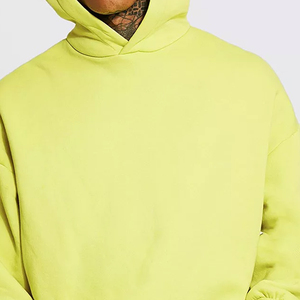 Sweat-shirts à capuche surdimensionnés en molleton 100% coton de haute qualité pour hommes, logo personnalisé, streetwear, imprimé numérique, doublé - Product Image 6