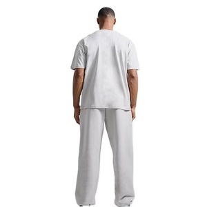 Mens Gym T Shirt Drop Shoulder Breathable Loose Fit <b>Round</b> Neck Eco Friendly Custom Sporty <b>Canvas</b> Fabric Sublimation Printed Tee - Product Image 3