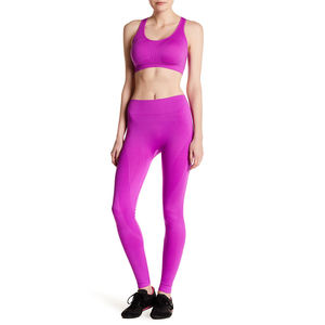 Ensemble 2 pièces de leggings de yoga Bnice en dentelle unie pour femme, taille haute, sans couture, effet push-up, pour fitness et entraînement - Product Image 5