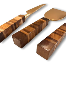 <b>Cheese</b> Tools Cutter Mini Butter Spreader Wooden Handle Stainless Steel Metal Handle <b>Cheese</b> <b>Knife</b> <b>Set</b> - Product Image 5