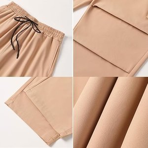 Pantalon cargo pour homme avec logo personnalisé, doublure en polaire convertible, protection solaire UPF 50, coupe ample, multi-poches, service OEM - Product Image 4