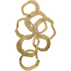 Contemporary Brass Decorative <b>Mirror</b> Irregular Shape Handmade Wall Art - Product Image 1