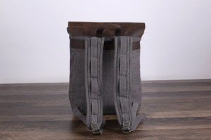 Sac à dos en toile et cuir véritable, look moderne, pour voyage, ordinateur portable, imperméable, haute qualité, vente en gros, personnalisable, capacité 36-55L, sur mesure - Product Image 6