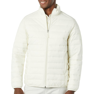 Mens Hooded Lightweight Puffer <b>Jacket</b> Winter Warm Zip Outerwear Windproof Quilted Casual Snow <b>Travel</b> - Product Image 1