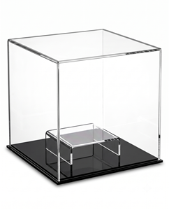 High Clear Square Basketball Baseball Soccer Ball Storage <b>Box</b> Modern Eco-friendly Acrylic <b>Display</b> Case with Removable Riser - Product Image 4