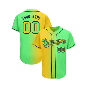 เสื้อเบสบอลแบบยูนิเซ็กซ์ คอวี โพลีเอสเตอร์ 100% ระบายอากาศได้ดี น้ำหนักเบา เสื้อกีฬา พิมพ์ลายด้วยความร้อน โลโก้ทีม ป้องกันแบคทีเรีย - Product Image 1