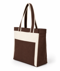 Canvas Tote <b>Bag</b> <b>Large</b> Navy White Panelled Shoulder Handle Shopping <b>Beach</b> <b>Bag</b> - Product Image 6