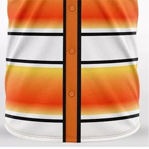 Wholesale Sublimated Baseball Jersey Full Button Custom Team Uniform High Quality Breathable Sports Apparel Europe - Product Image 4