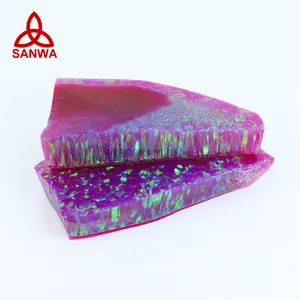 Sanwa Jelly Lab Grown Opal OP514 viola rosa pietra grezza materia prima di buona qualità per gioielli accessori in argento donna fai da te