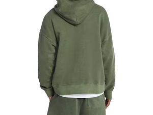 2026 Unisex Regular Fit Pullover Hoodie Custom Logo <b>Men</b> 100% Cotton <b>Fleece</b> Pocket Eco-Friendly Winter High Quality <b>Thick</b> - Product Image 5