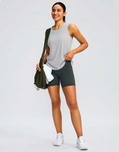 Camiseta sin mangas de algodón transpirable para mujer, estilo casual, acanalada, ajustada, para verano, gimnasio, yoga y ropa deportiva. - Product Image 3