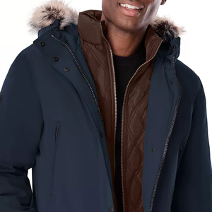 Nouvelle arrivée, parka personnalisée pour homme, veste d'hiver pour l'extérieur, à capuche, séchage rapide, tendance, avec fonction imperméable - Product Image 2