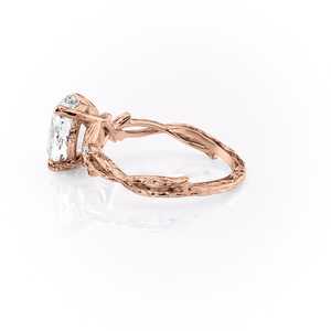 Bague élégante pour femme en argent sterling 925 avec motif brindille et diamant moissanite taille ovale – Idéal pour une demande en mariage romantique - Product Image 4
