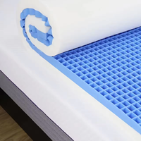 Surmatelas en gel de silicone TPE personnalisable, tailles King et Queen, confortable, souple, pliable, en tissu, pour hôpital et maison