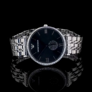 Reloj Mecánico de Lujo para Hombre, Marca de Prestigio, Caja de Acero Inoxidable de 40 mm, Esfera de Cristal, Movimiento Analógico ETA, Bisel con Diamantes, 100 Bares, Botón de Presión - Product Image 3