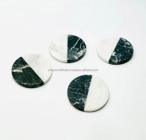 Luxury Premium Eco-Friendly <b>Wood</b> Coasters Set Square Stone Pads Elegant Dining Coasters <b>Blank</b> Design Classic Thoughtful Gifts - Product Image 4