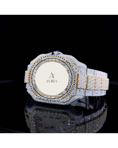 Montre automatique entièrement sertie de diamants Moissanite VVS, testée au 100% avec un testeur de diamants, du fournisseur indien, au prix le plus bas - Product Image 6