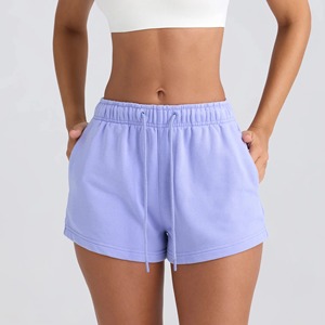 Nouveaux shorts décontractés taille basse pour femmes, doux, confortables, respirants, à séchage rapide, en molleton de coton, fabriqués au Pakistan - Product Image 1