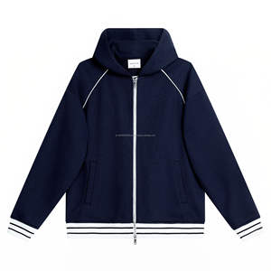 Sudadera con Capucha y Cremallera para Hombre, 100% Algodón, Talla XL, Ajuste Cómodo, Estilo Casual, Forro Polar, Diseño Sólido, Tejido de Ganchillo - Product Image 3