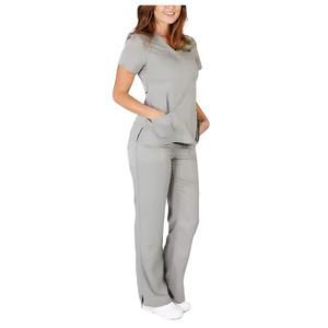 Women's Nursing Uniform Hospital Medical <b>Scrub</b> <b>Set</b> with Lightweight Soft Stretch Jogger Pants - Product Image 4