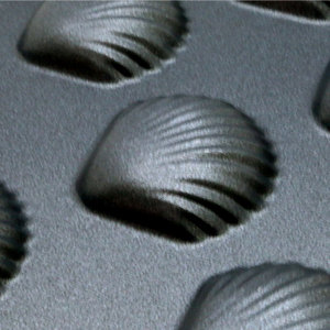 6 Cup Scallop Shell <b>Baking</b> Pan 27x19cm Non Stick Carbon Steel Commercial Grade Bakeware - Product Image 4