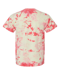 Camisetas de Algodón 100% de Alta Calidad para Mujer, con Hombros Caídos, Cuello Alto y Estampado Tie Dye, con Logotipo Personalizado, Patrón 3D para Chicas - Product Image 2