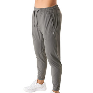 <b>Mens</b> Metal Grey Tapered Jogger Pants Lightweight <b>Stretch</b> Athletic Training Sweatpants OEM Custom Bulk Supply - Product Image 2
