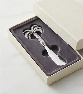 Ensemble de couteaux à fromage en forme de palmier de coco, manche en métal argenté, lame en acier inoxydable, outils à épandre le fromage - Product Image 6