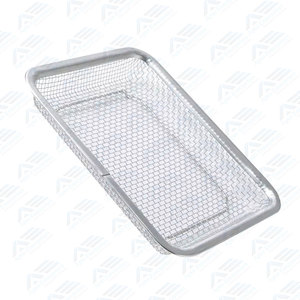 Thép không gỉ lưới dây khay giỏ phẫu thuật bền <span class=keywords><strong>holloware</strong></span> tổ chức khử trùng lưu trữ xử lý dụng cụ y tế - Product Image 3