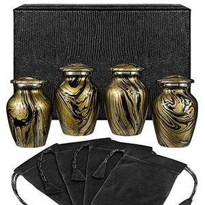 Handcrafted Aluminum <b>Keepsake</b> <b>Memorial</b> Ash Urn Tribute Holder Designed With Premium Artistic Finish And Fine Texture - Product Image 6