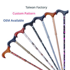 Lightweight Aluminum Alloy 5-Section Adjustable <b>Walking</b> <b>Stick</b> Portable <b>Folding</b> Mechanism Heat Transfer Pattern Design Cane - Product Image 2