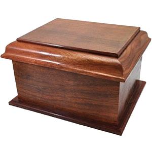 Venta al por mayor de calidad superior MDF Pet Ataúd Durable y elegante Diseño de madera para cenizas de animales Más vendido Pet Cremation Urn - Product Image 4