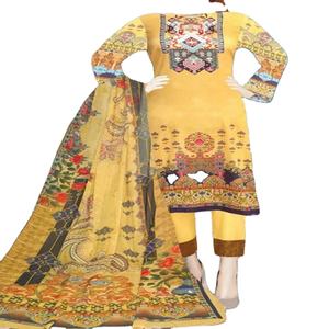 Costumes de pelouse de qualité supérieure entièrement brodés 3 pièces spécial nouveau concepteur 2023 nouvelle mode ODM - Product Image 2