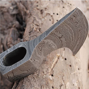 Cabeza de Hacha de Acero de Damasco Artesanal, Diseño Forjado, Acero de Damasco de Alta Resistencia, Acabado con Patrón de Acero de Damasco - Product Image 4