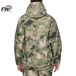 Sudadera con Cierre de Cremallera de un Cuarto para Hombre, con Logotipo Personalizado, de Forro Polar, Cálida, Transpirable, que Absorbe la Humedad, con Estampado de Camuflaje por Sublimación, para Caza - Product Image 4