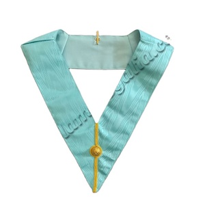 Collier de bureau Craft Master Mason avec dom en or |   Colliers artisanaux anglais Regalia - Product Image 1