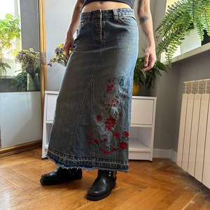 GRACE COLLECTION Jupe crayon en denim uni, longueur genou, Spandex/Coton, Hiver, Bureau, Coupe classique, Séchage rapide, Écologique - Product Image 1