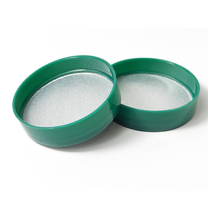 Bocaux en plastique PP à large ouverture Pavico de 47 mm avec bouchons à vis vert foncé, personnalisables (logo/couleur), anti-déversement, de qualité alimentaire et colorés - Product Image 3