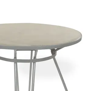 Ensemble de tables basses réglables en fer forgé de luxe, écologiques, faites à la main, pour une décoration moderne de la maison, avec rangement portable - Product Image 4