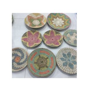 New Design Seagrass and Jute <b>Wall</b> Decor Set of 8 Boho Ethnic Natural <b>Wall</b> <b>Vase</b> Art for Home Hotel Decoration - Product Image 1