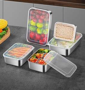 Juego de 4 Recipientes Rectangulares de Metal Multicolor con Acabado Brillante, Cajas de Almacenamiento Metálicas Resistentes con Diseños de Artículos Electrónicos - Product Image 2