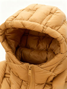 Veste d'hiver matelassée à capuche pour homme Prodigous International, coupe-vent, décontractée, fermeture éclair, couleur unie, coupe ample, grande taille, épaisse - Product Image 3