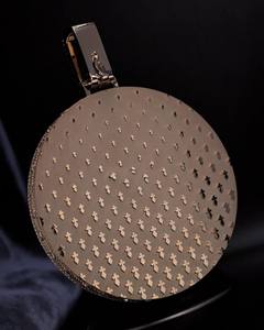 Colgante Personalizado de Hip Hop con Círculo Grande Brillante, Plata de Ley con Moissanita, Joyería Elegante para Personas a la Moda - Product Image 2