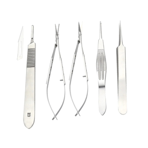 Kit Quirúrgico Oftálmico de Inicio para Consultorio, 7 Piezas, Pinzas de Precisión Manuales, Tijeras, Bisturí, Bandeja Reutilizable para Procedimientos Menores - Product Image 2