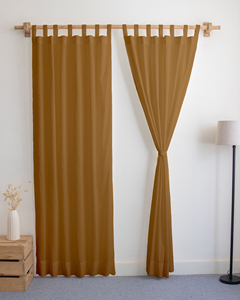 Rideaux en coton doux faits à la main pour salon et chambre à coucher, élégants et faciles d'entretien, panneaux de fenêtre, rideaux de porte - Product Image 1