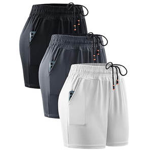 Shorts Deportivos Ligeros para Mujer con Bolsillos, Shorts Atléticos de Alto Rendimiento para Entrenamiento, Yoga, Gimnasio, Trotar y Actividades - Product Image 1