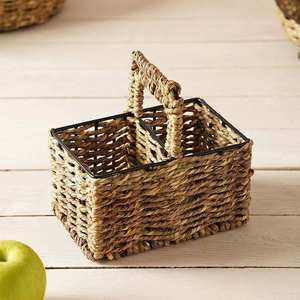 Cesta de Almacenamiento Grande de Seagrass, Cesta de Lavandería Tejida a Mano, Diseño Rectangular Flexible, Origen Vietnam, Fabricante Mayorista - Product Image 1