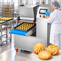 Machine automatique de dépose de biscuits pour éclairs et biscuits danois avec coupe-fil en option